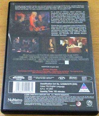 DECEPTION  Hugh Jackman  Ewan McGregor DVD [BBox 13]
