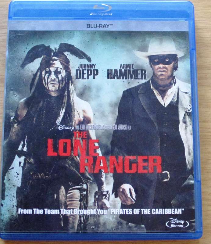 THE LONE RANGER Johnny Depp  BLU RAY [BLU RAY SHELF]