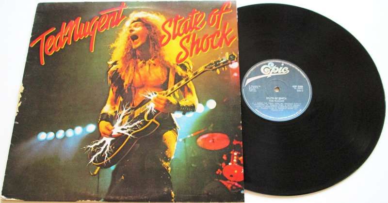 TED NUGENT State of Shock LP VINYL Record