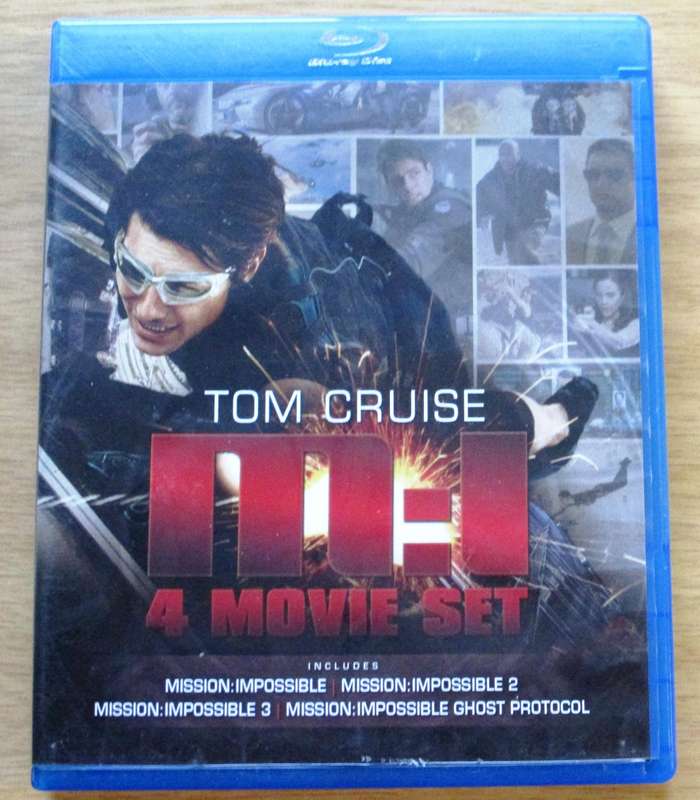 MISSION IMPOSSIBLE 4 Movie Set Tom Cruise BLU RAY [BLU RAY SHELF]