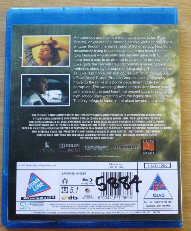 THE PLACE BEHIND THE PINES Ryan Gosling BLU RAY [BLU RAY SHELF]