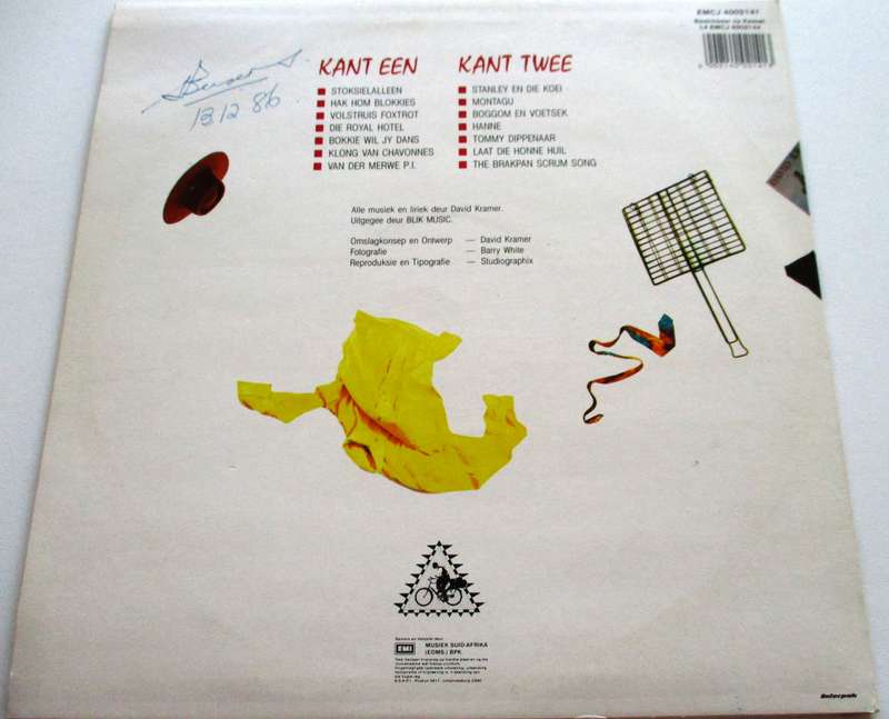 DAVID KRAMER Laat Vir Die Dans  Die Gewildste Treffers LP VINYL Record