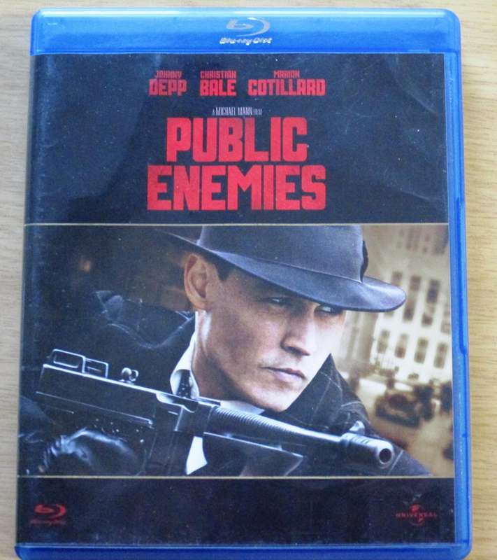 PUBLIC ENEMIES Johnny Depp Christian Bale BLU RAY [BLU RAY SHELF]