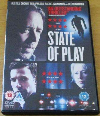 STATE OF PLAY Russell Crowe Ben Affleck DVD [BBox 13]