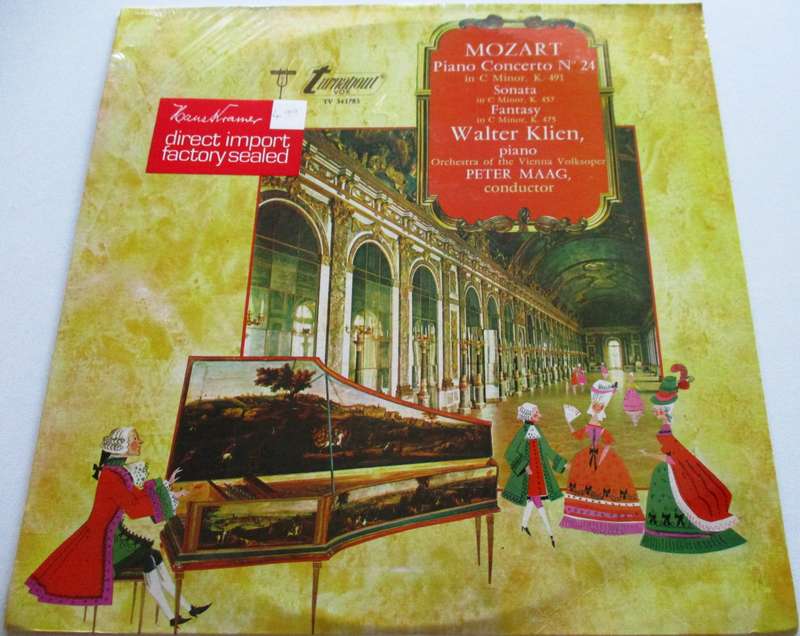 MOZART Piano Concerto No 24 TURNABOUT VOS LP VINYL Record