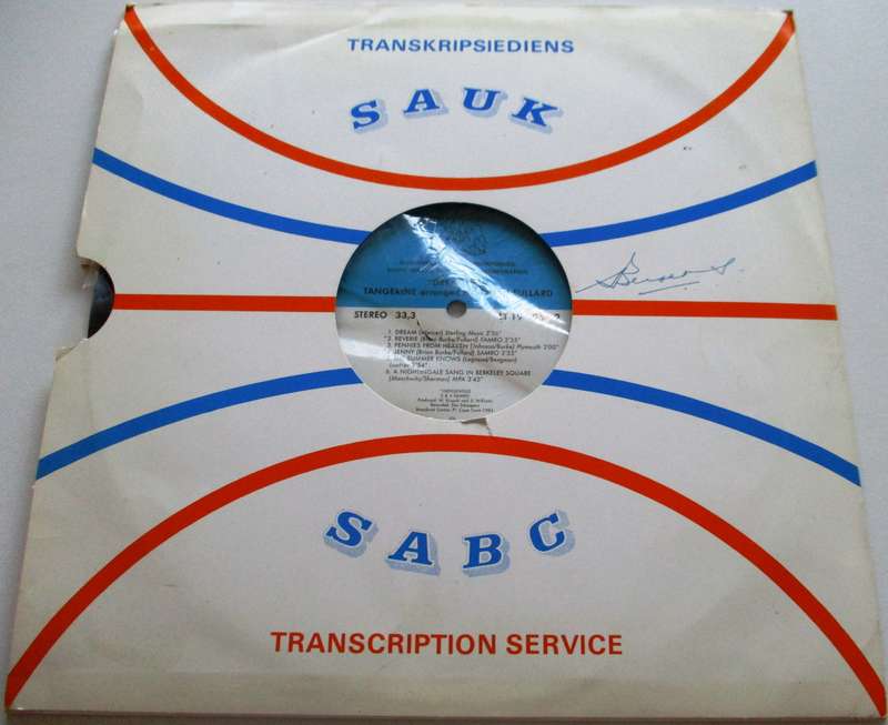SABC Transcription Service Dreaming Tangerine by Gavin Fullard LP VINYL Record