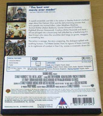 FULL METAL JACKET DVD [BBox 13]