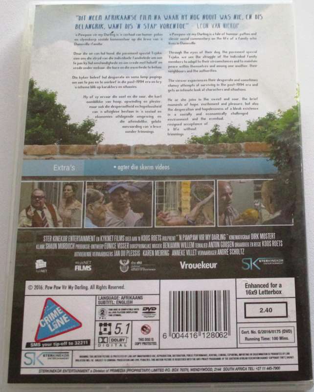 n PAW PAW VIR MY DARLING DVD [SA SHELF]