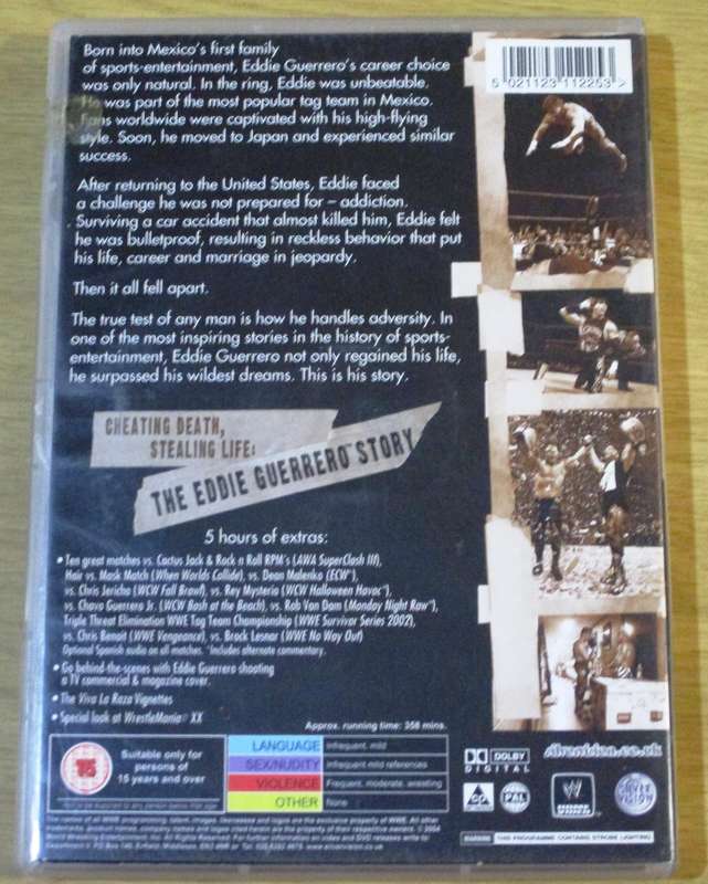 WWE Cheating Death, Stealing Life The EDDIE GUERRERO Story 2xDVD [BBOX 2] Region 2