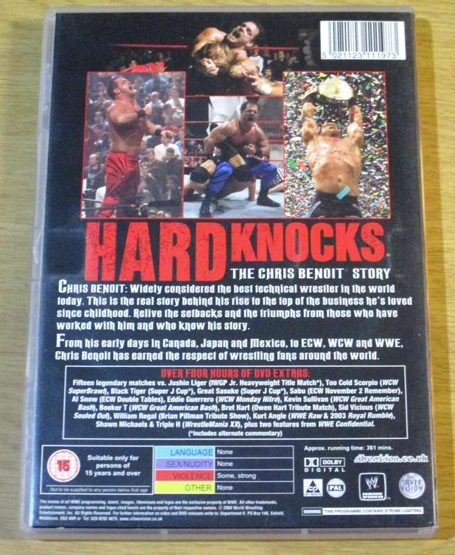 WWE Hard Knocks The Chris Benoit Story 2xDVD [BBOX 2] Region 2