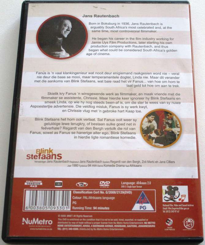 BLINK STEFAANS DVD [SA SHELF]