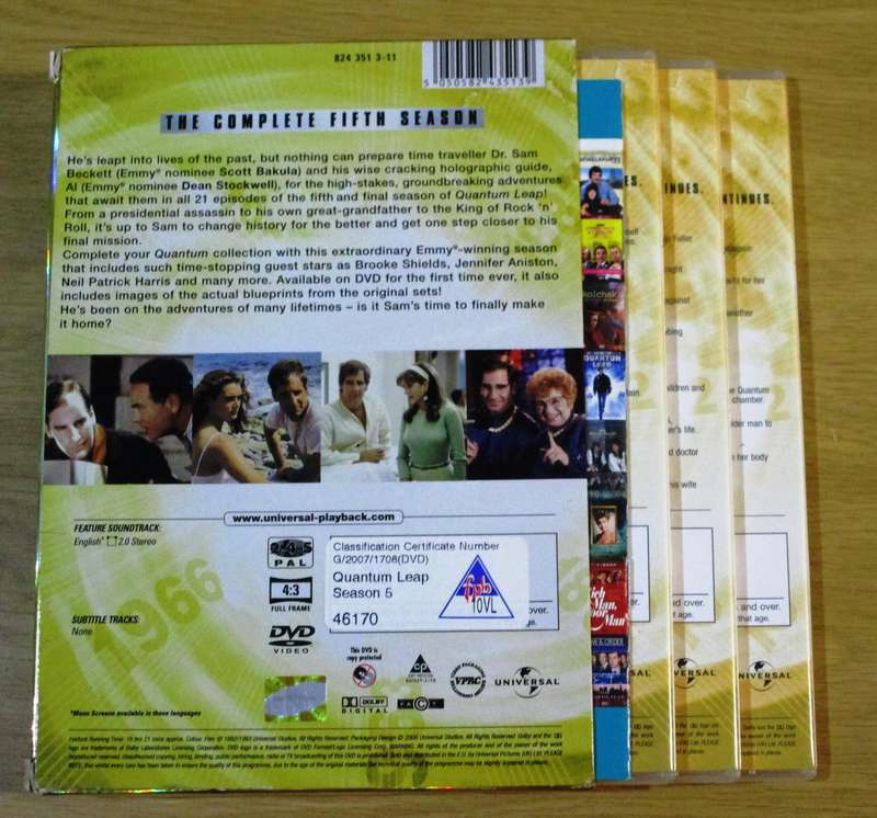 QUANTUM LEAP The Complete Fifth Season 6xDVD [BBOX 1] Region 2