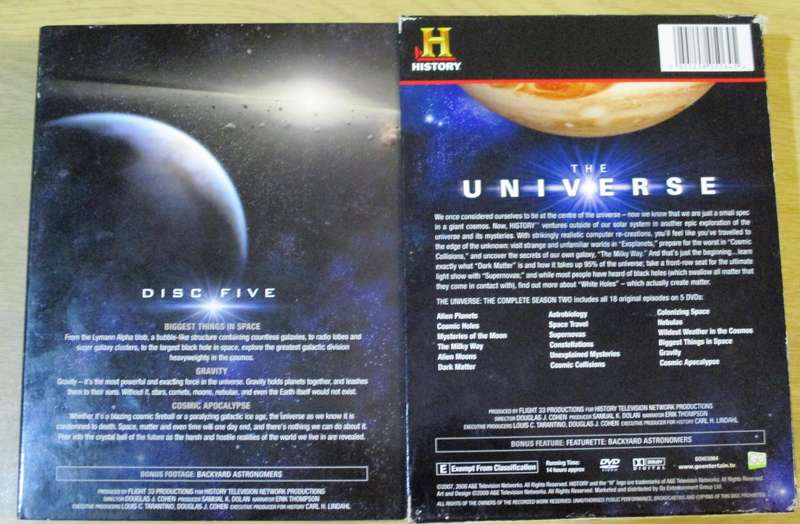 THE UNIVERSE Complete Season 2 5xDVD History Channel [BBOX 1] Region 2