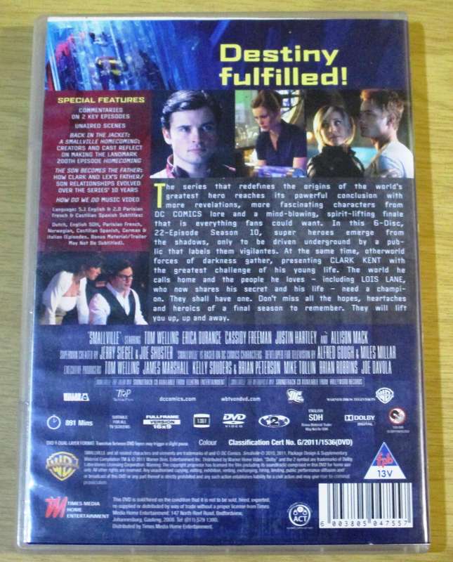 SMALLVILLE The Final Season [BBOX 1] Region 2