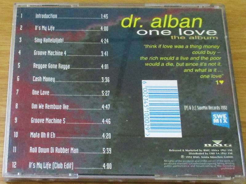 DR ALBAN One Love The Album CD [Zx8]
