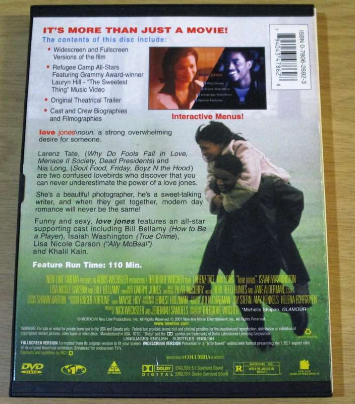 LOVE JONES DVD [BBOX 1] Region 1