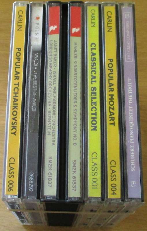 WHOLESALE LOT  Classical Schubert, Popular Mozart, Mahler, Vivaldi, Tchaikovsky [Classical Box 2]