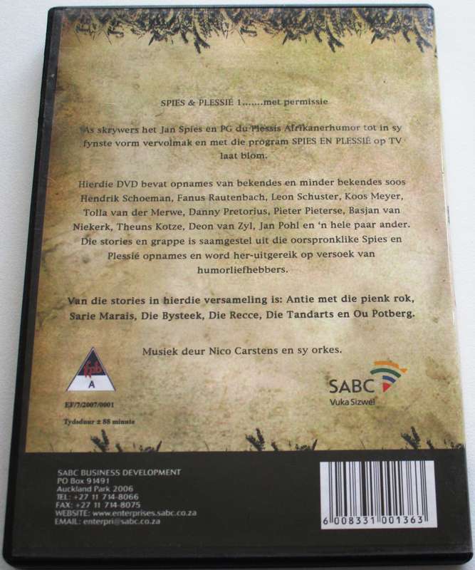 SPIES & PRESSIE 1 DVD [SA SHELF]