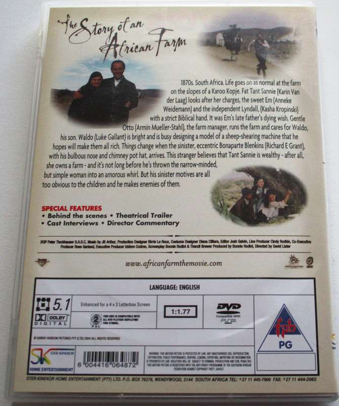 THE STORY OF AN AFRICAN FARM DVD [SA SHELF]
