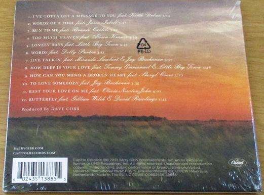 BARRY GIBB & FRIENDS Greenfields: The Gibb Brothers Songbook Vol. 1 CD