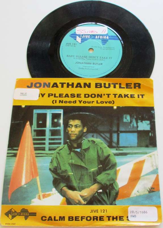JONATHAN BUTLER Baby Please Don't Take It  7` Single VINYL Record