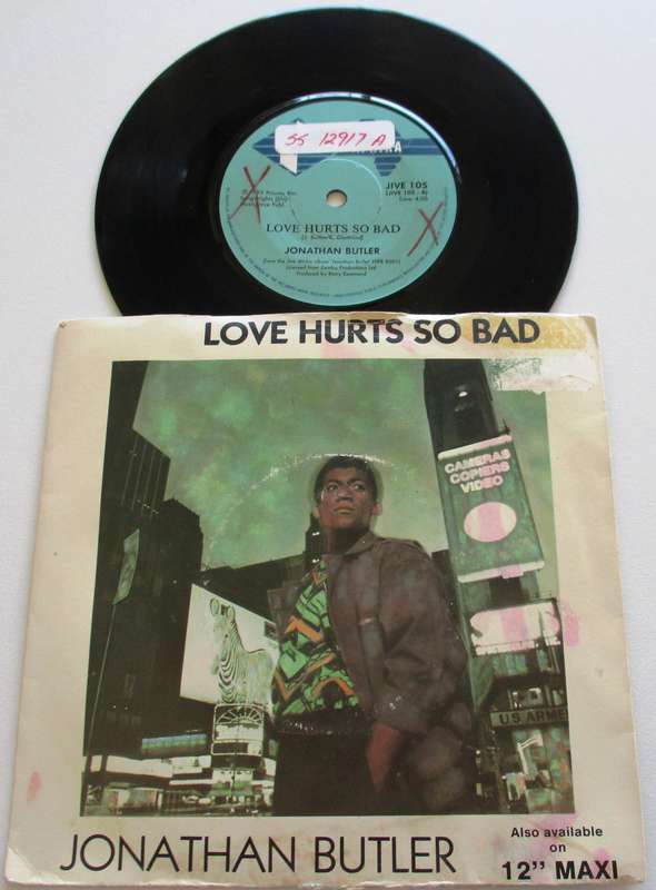 JONATHAN BUTLER Love Hurts so Bad  7` Single VINYL Record