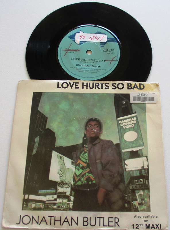 JONATHAN BUTLER Love Hurts so Bad  7` Single VINYL Record
