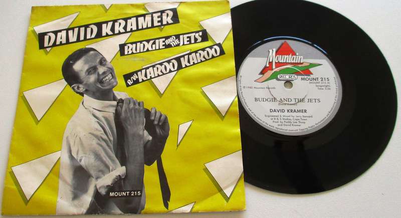 DAVID KRAMER Budgie and the Jets  7` Single VINYL Record