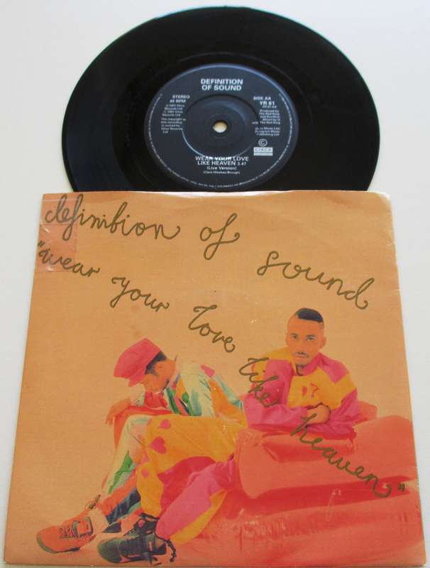 DEFINITION OF SOUND Wear your love like Heaven  7` Single VINYL Record