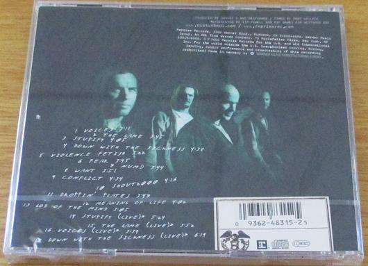 DISTURBED The Sickness with Bonus Tracks CD