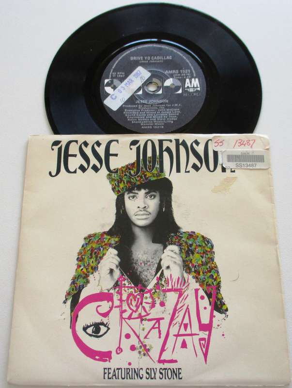 JESSE JOHNSON Crazay  7` Single VINYL Record