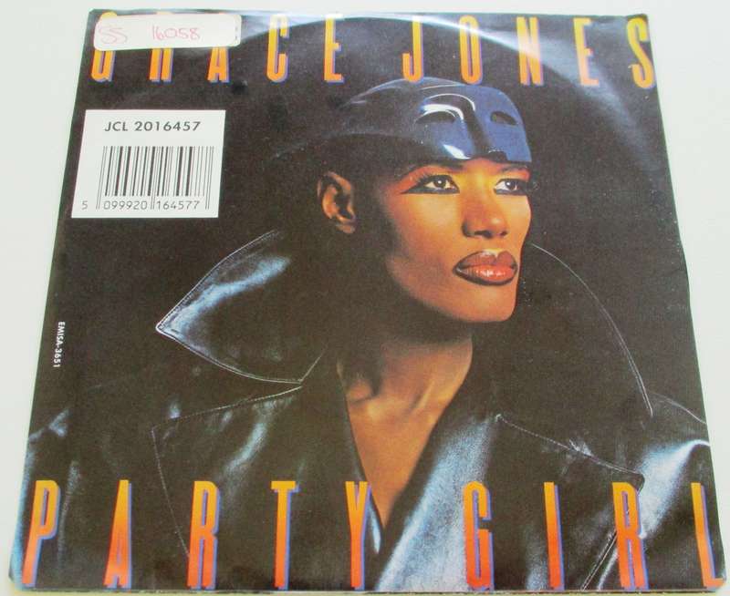 GRACE JONES Party Girl  7` Single VINYL Record