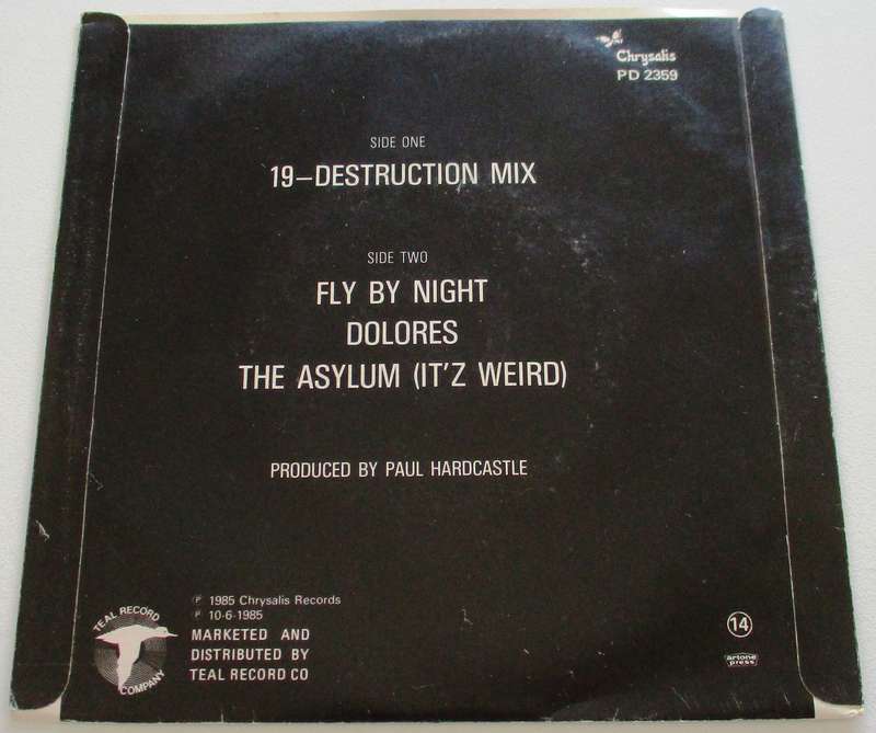 PAUL HARDCASTLE 19  7` Single VINYL Record