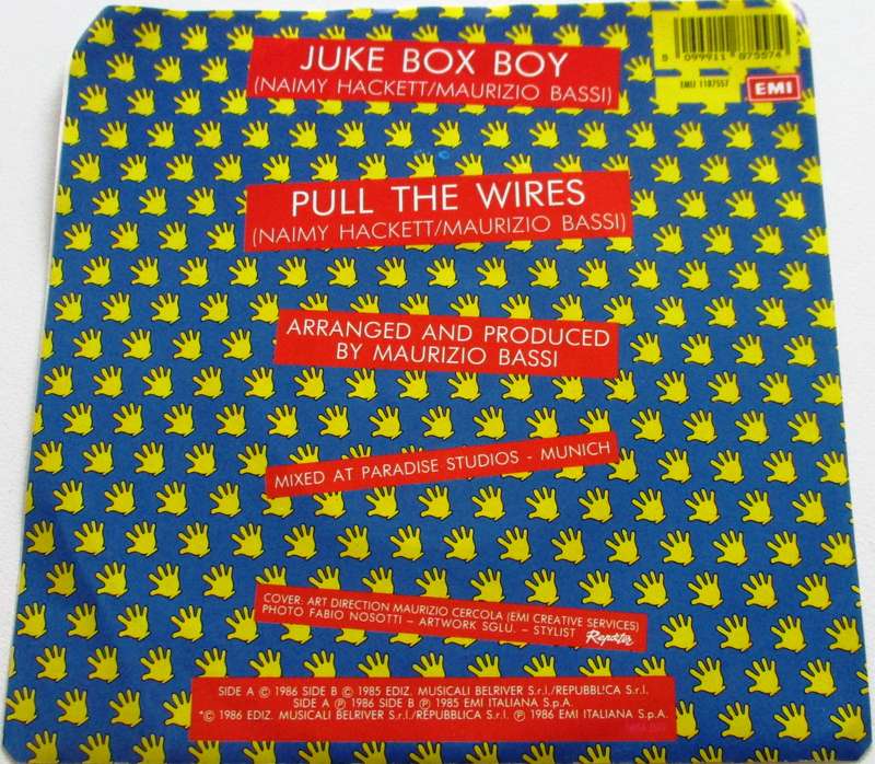 BALTIMORA Juke Box Boy 7` Single VINYL Record