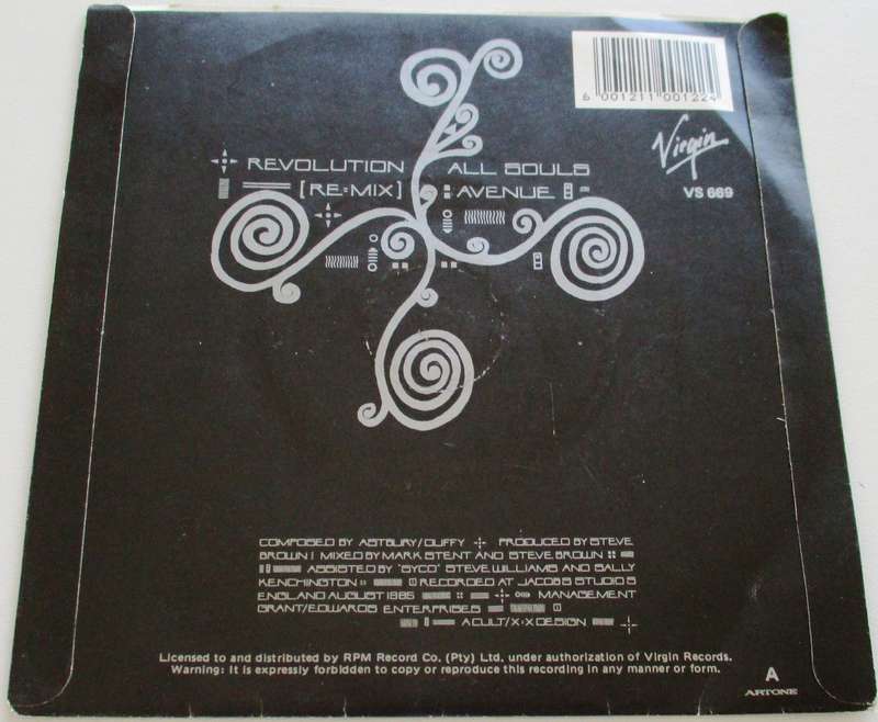 THE CULT Revolution 7` Single VINYL Record