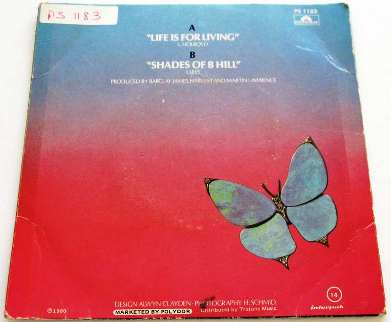BARCLAY JAMES HARVEST Life is for Living 7` Single VINYL Record