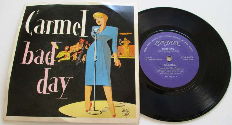 CARMEL Bad Day 7` Single VINYL Record
