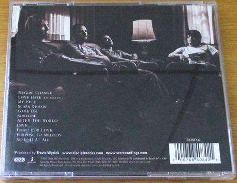CHRISTIAN ROCK/METAL : SCARS REMAIN Disciple CD [BB SHELF C/R/M]