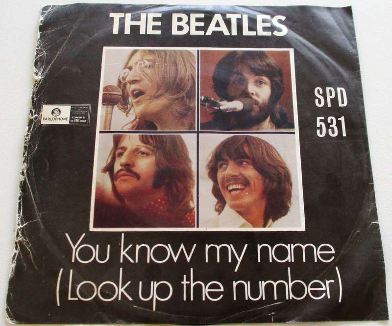 THE BEATLES Let it Be 7` Single VINYL Record