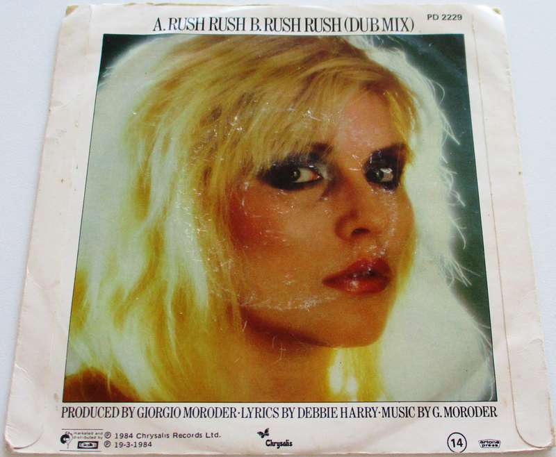DEBBIE HARRY Rush Rush 7` Single VINYL Record