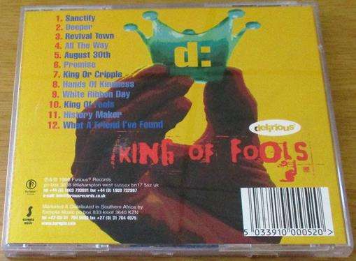 CHRISTIAN ROCK/METAL : KING OF FOOLS Delirious? CD [BB SHELF C/R/M]