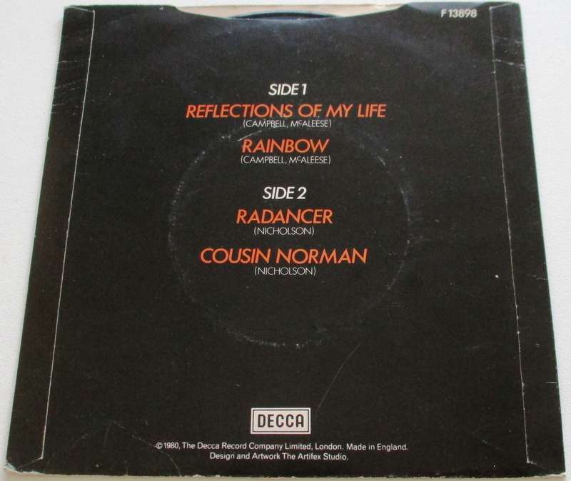 THE MARMALADE Reflections of my Life / Rainbow / Radancer / Cousin Norman 7` Single VINYL Record