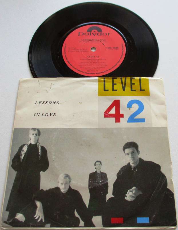 LEVEL 42 Lessons in Love 7` Single VINYL Record