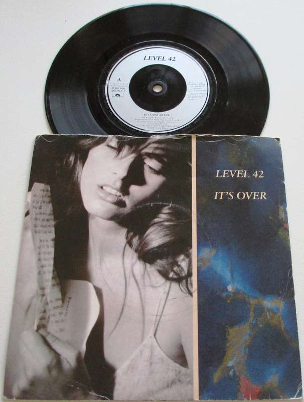 LEVEL 42 It's Over 7` Single VINYL Record