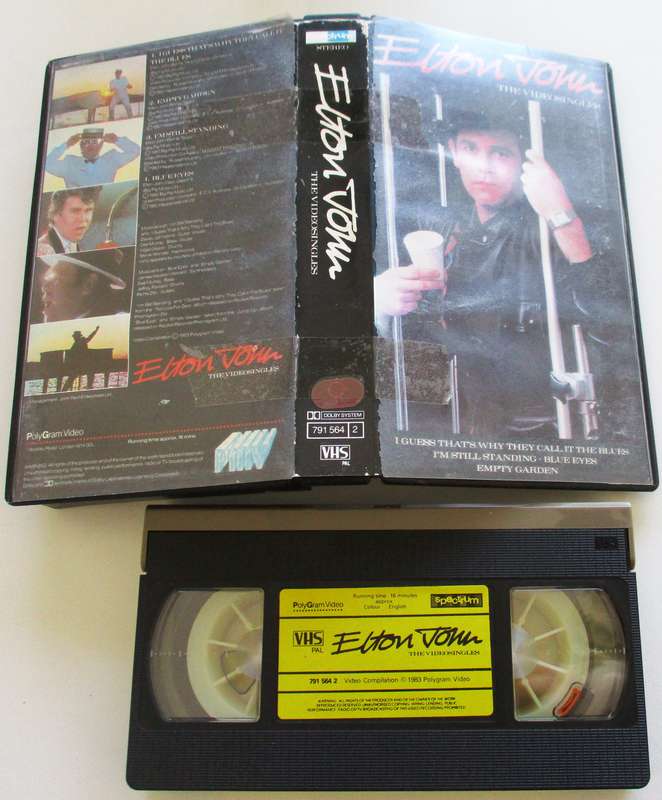 ELTON JOHN The Video Singles VHS Video Cassette