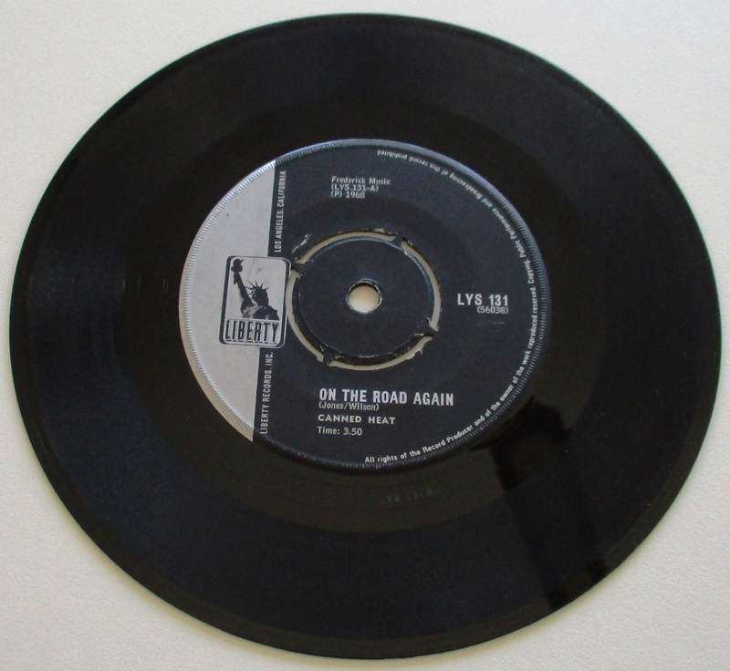 CANNED HEAT On the Road Again 7` Single VINYL Record