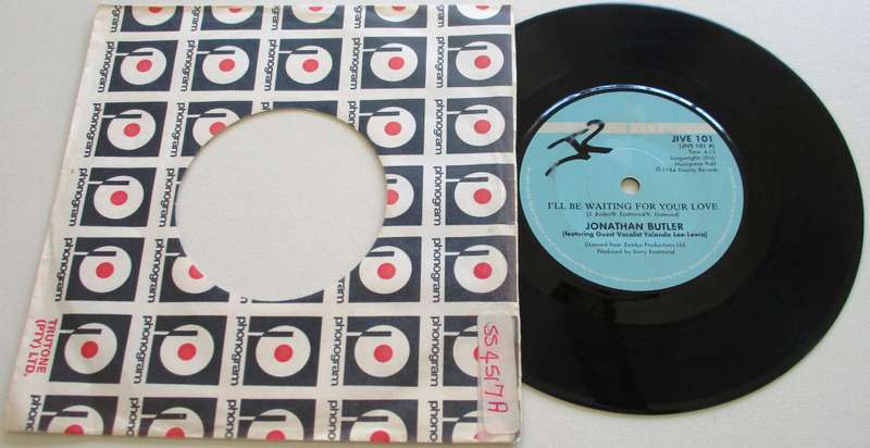 JONATHAN BUTLER I'll be waiting for your love  7" Single Vinyl record