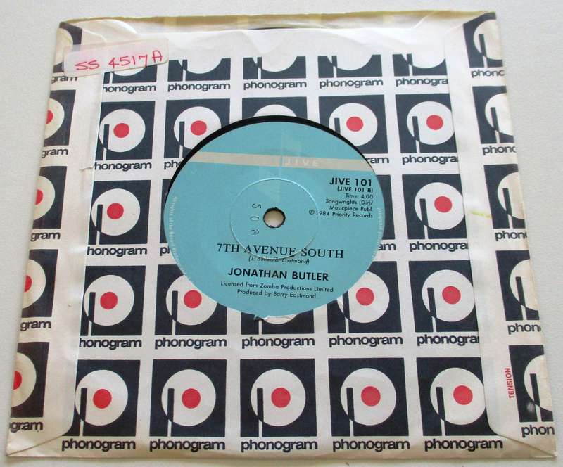 JONATHAN BUTLER I'll be waiting for your love  7" Single Vinyl record