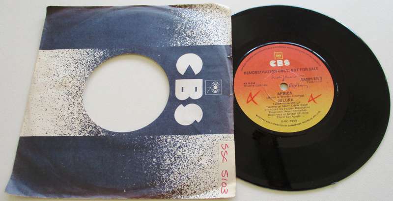 JULUKA Africa PROMO  7" Single Vinyl record