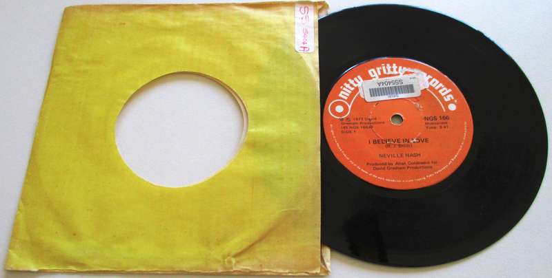 NEVILLE NASH I Believe in Love 7" Single Vinyl record
